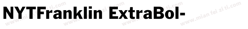NYTFranklin ExtraBol字体转换